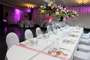 Salle mariage à l'américaine Normandie Clos Vaupalière