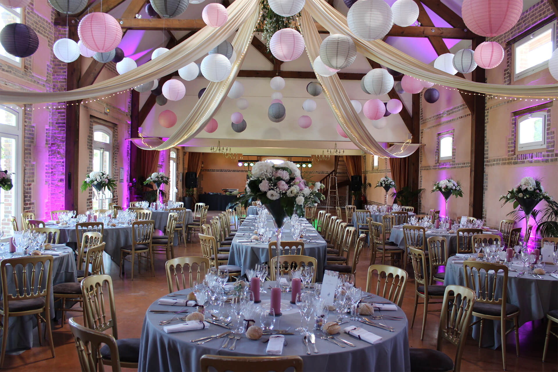 Location salle mariage grange proche Rouen Clos Vaupaliere