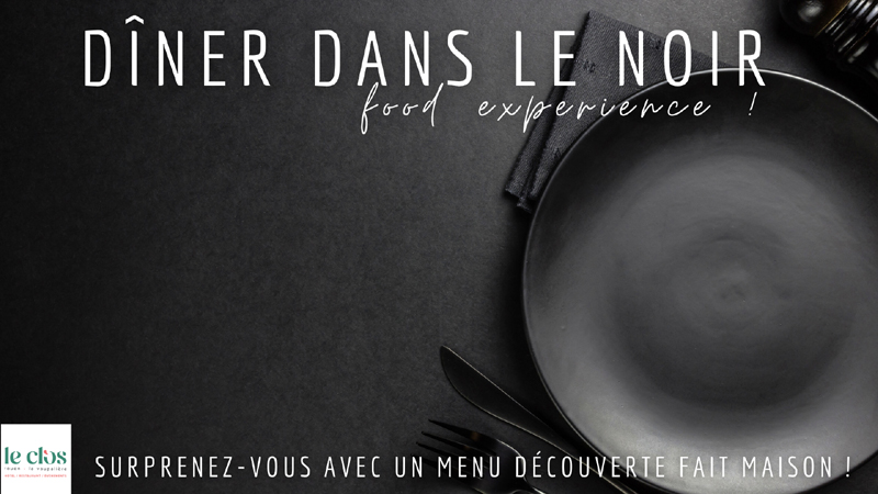 Diner dans le noir  Clos Rouen - La Vaupalière 5 minutes de Rouen